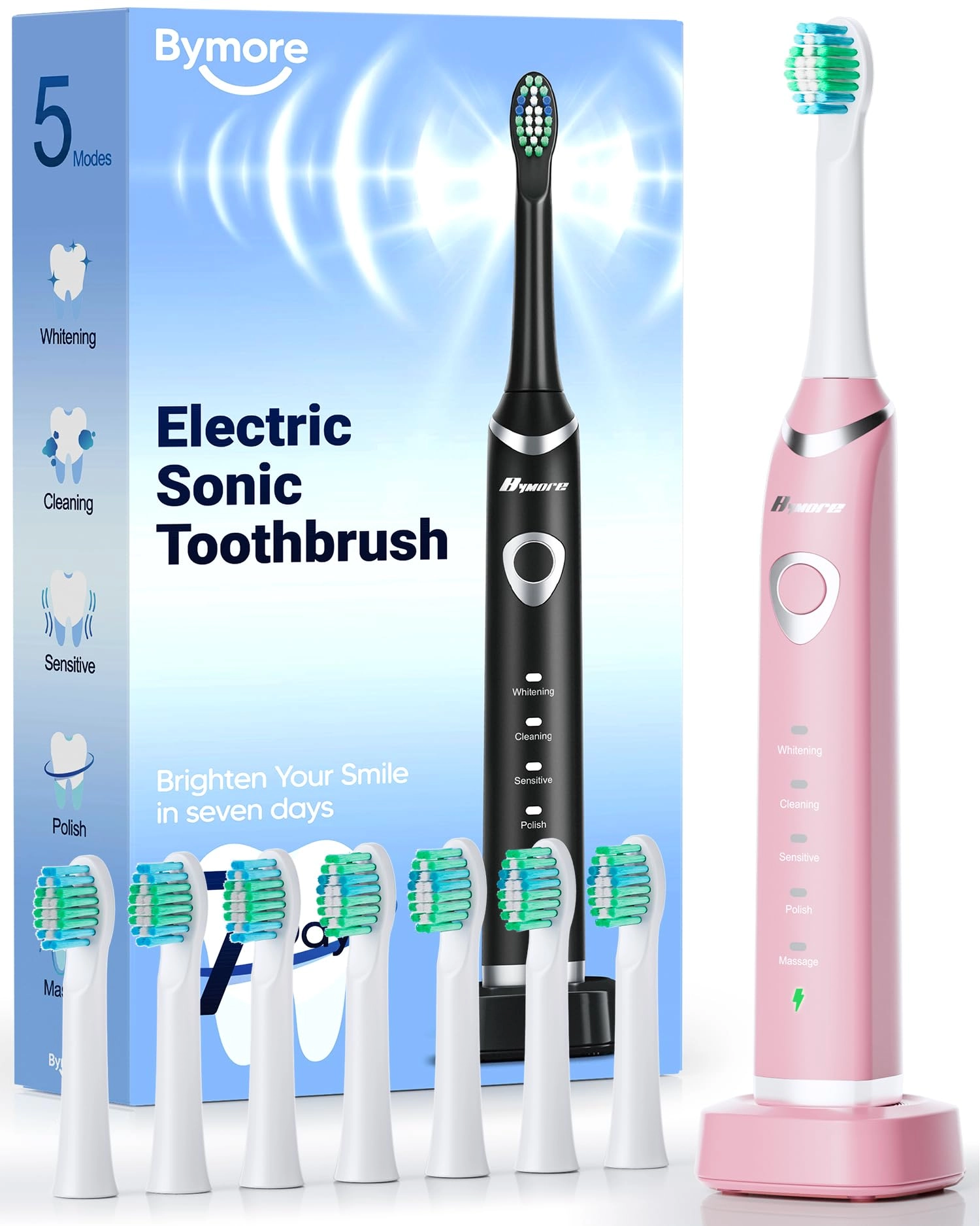 Y02 - 8 Brush Heads 60 Days 5 Modes