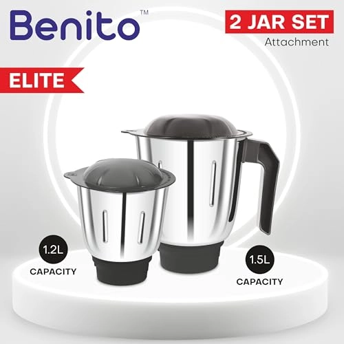 ELITE Stainless Steel Jar Set - 1200ml 1500ml