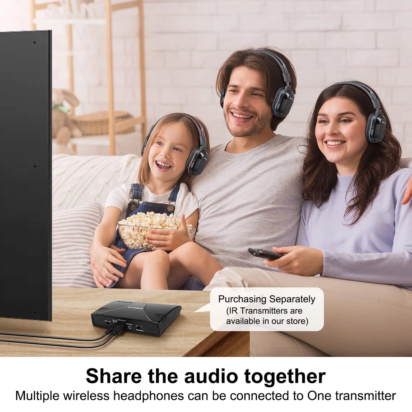 Infrared Headphones - Wireless IR 3 Pack