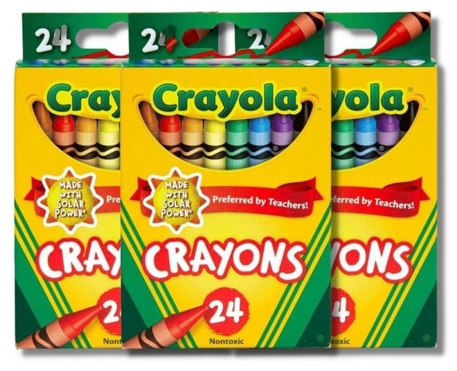 Crayola Wax Crayons - 24 Pcs - Pack of 3