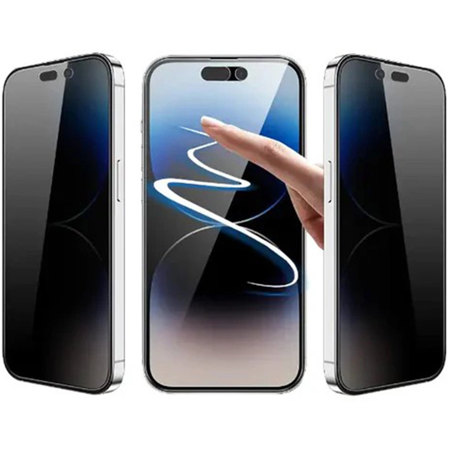 Privacy Screen Protector iPhone 16 Plus - 9H Hardness Tempered Glass