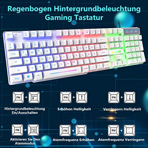Gaming Keyboard and Mouse Set - DE Wired