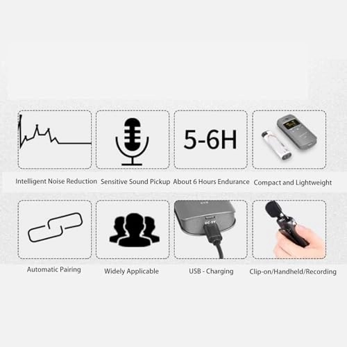 UHF Wireless Lavalier Microphone System - 4 Microphones UHF