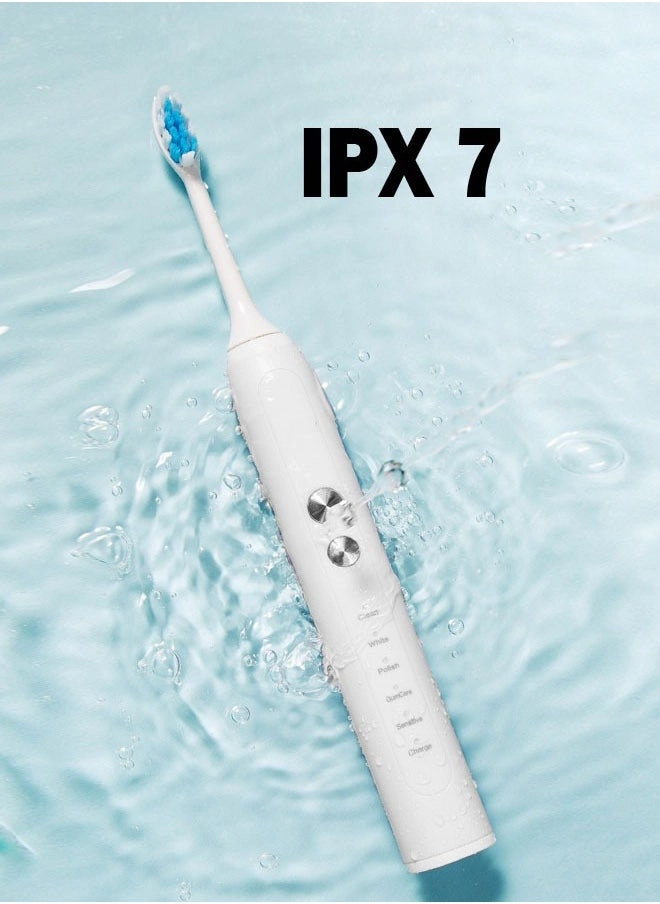 Electric Toothbrush - Super Soft Blue 4 Different Heads