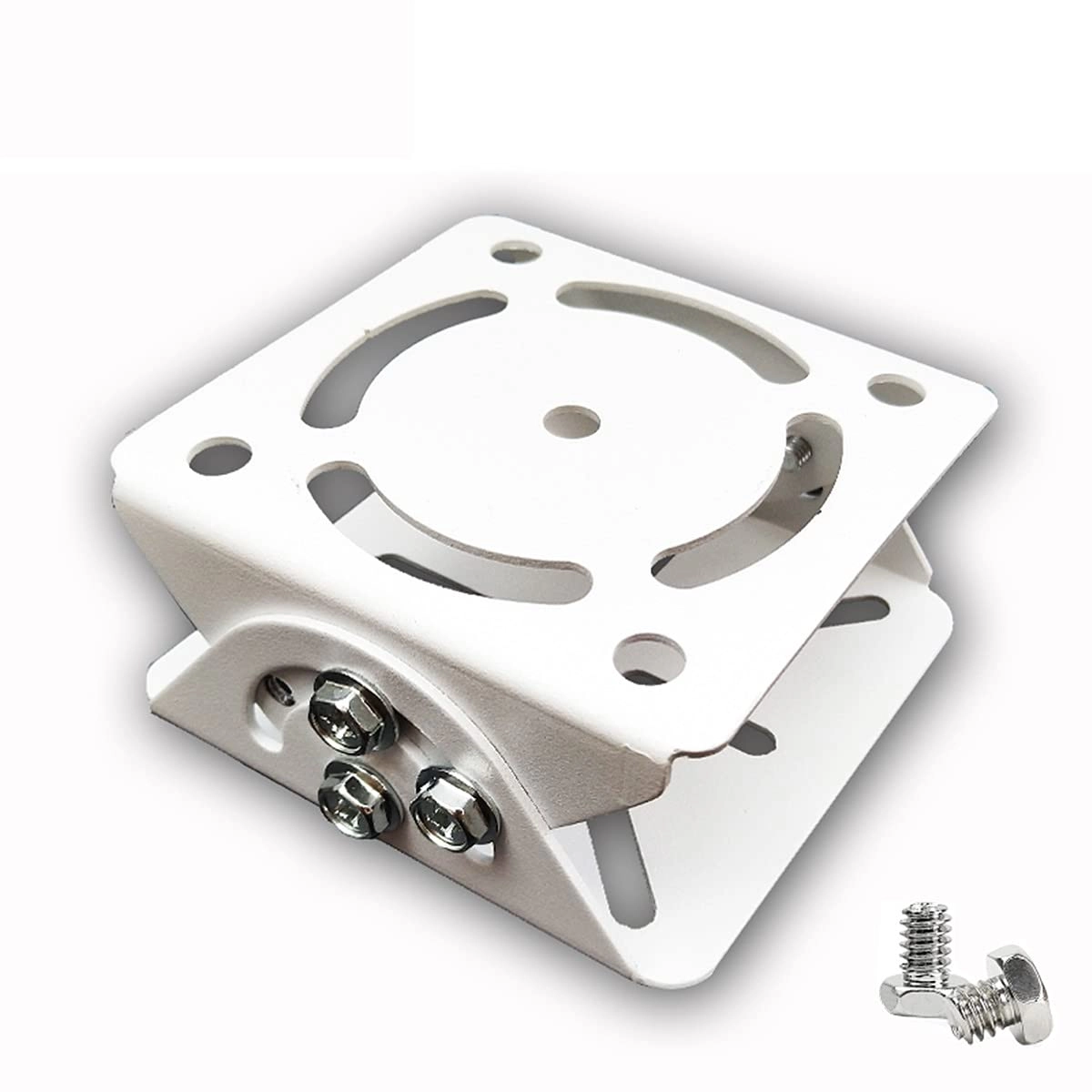 BYL BeElion Universal Pole Mounting Bracket Adapter - Heavy Duty Metal Fits PTZ, dome and bracket cameras