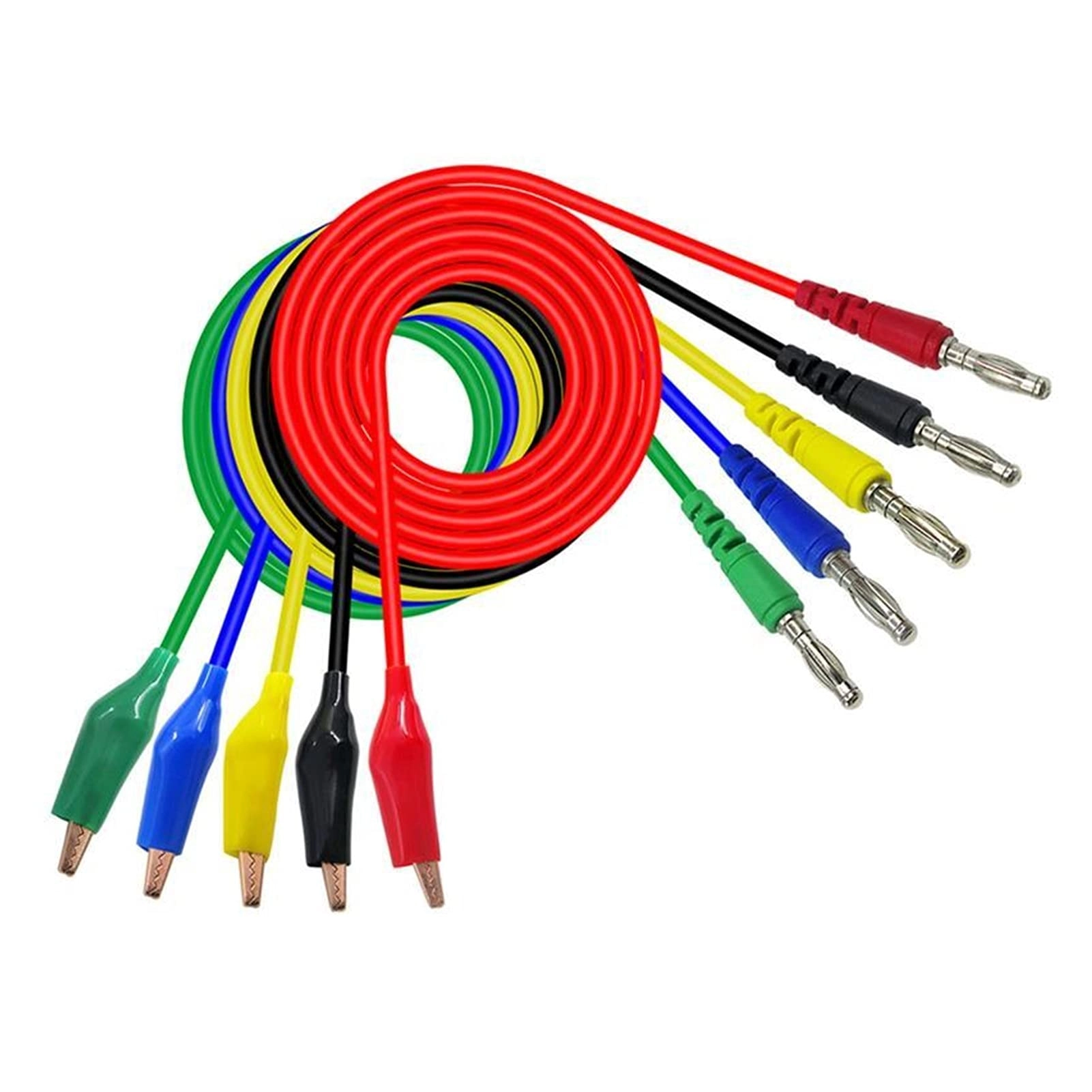 AMAYYA Alligator Clips Electrical Test Leads - 1A 30V 4mm