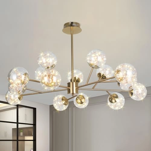 Sputnik Chandelier - 15-Light Gold 90W