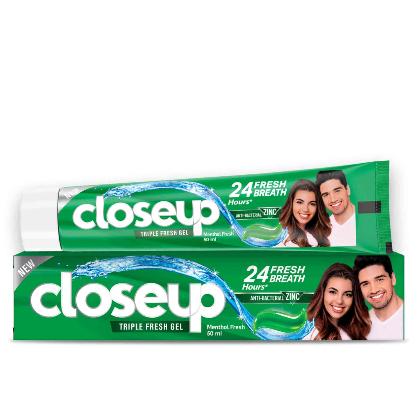 closeup Triple Fresh Gel Menthol Fresh Toothpaste 50ml