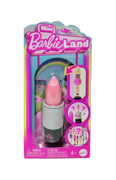 Mini BarbieLand Fashionistas - 1.5-inch Lipstick Tube Pack of 4