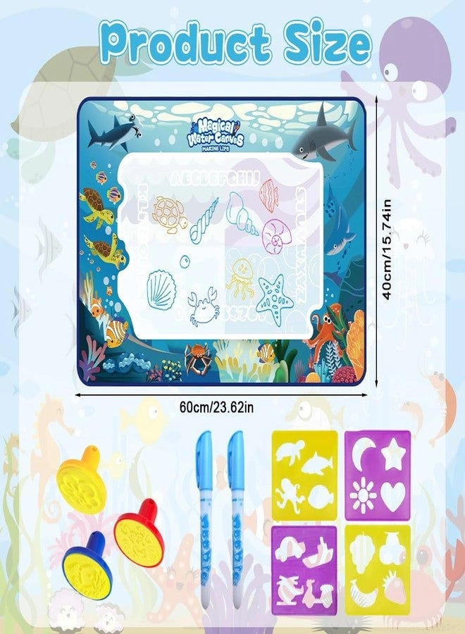 Magic Water Doodle Mat - 60 x 40 cm Deep-Sea Animals
