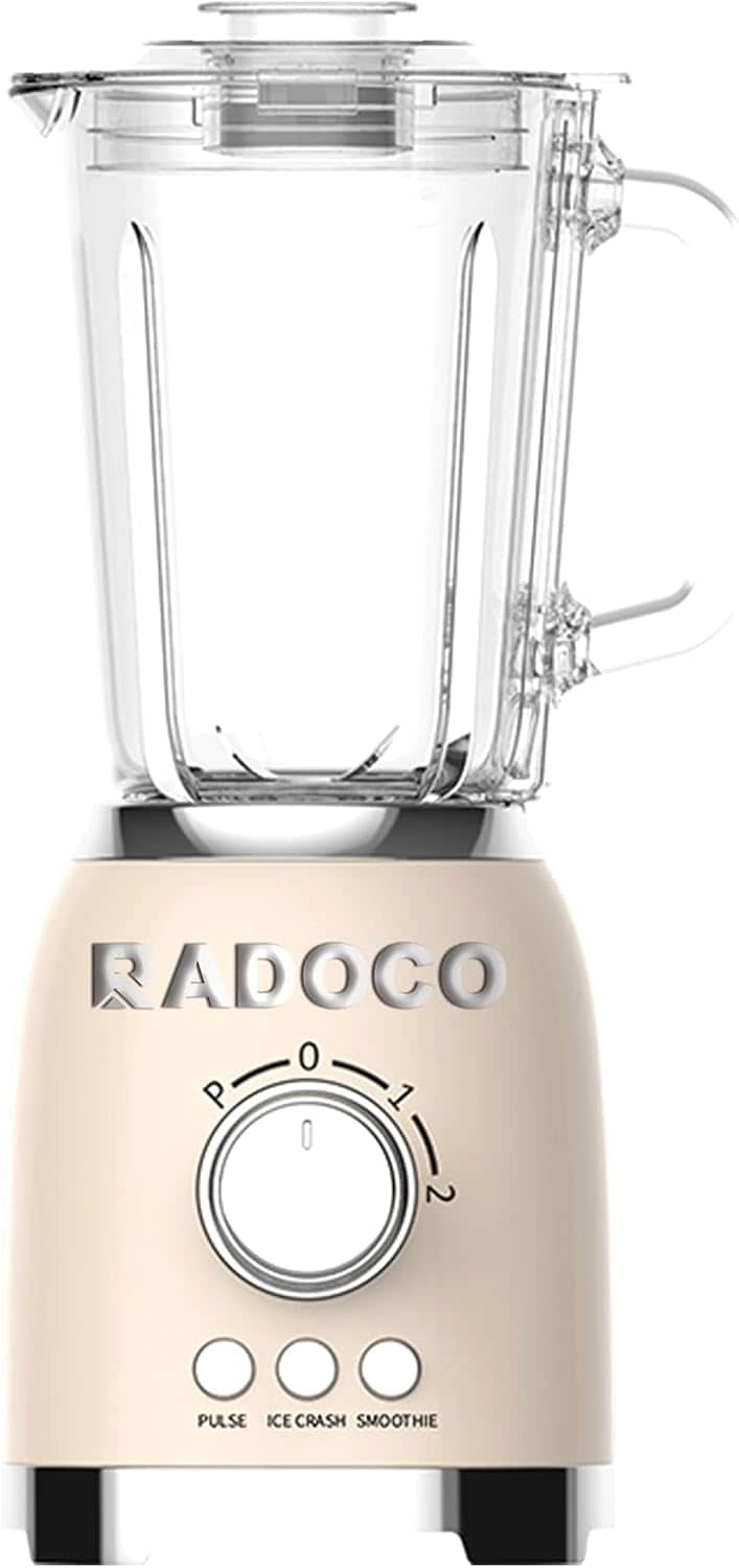 Radoco Retro Style Blender - 1.1 To 1.9 L black