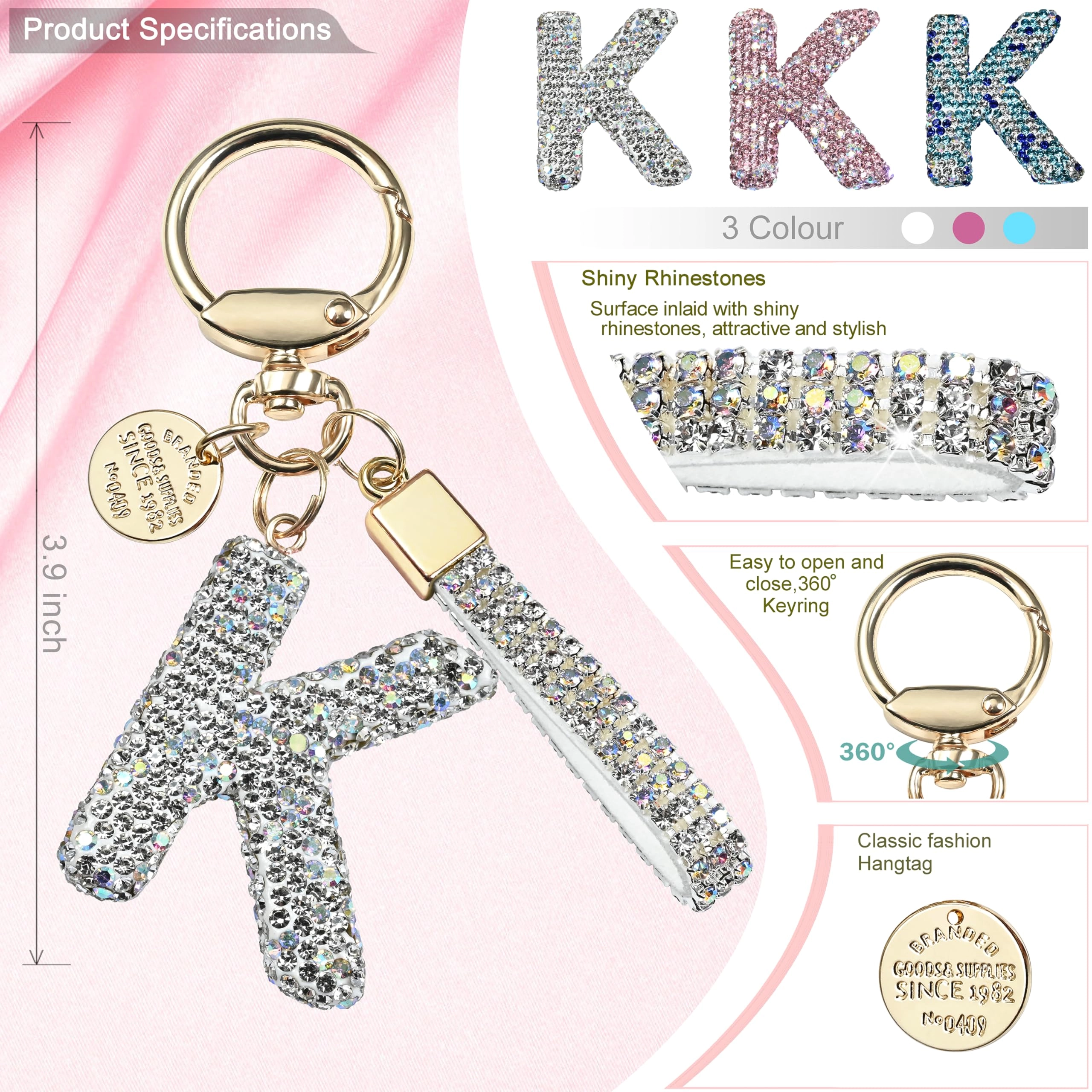 Initial Letter Keychain - Letter