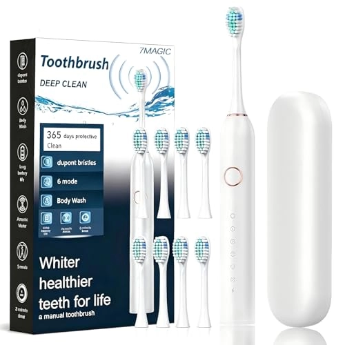 Sonic Electric Toothbrush - 3 Intensity Levels 5 Modes 40000 VPM