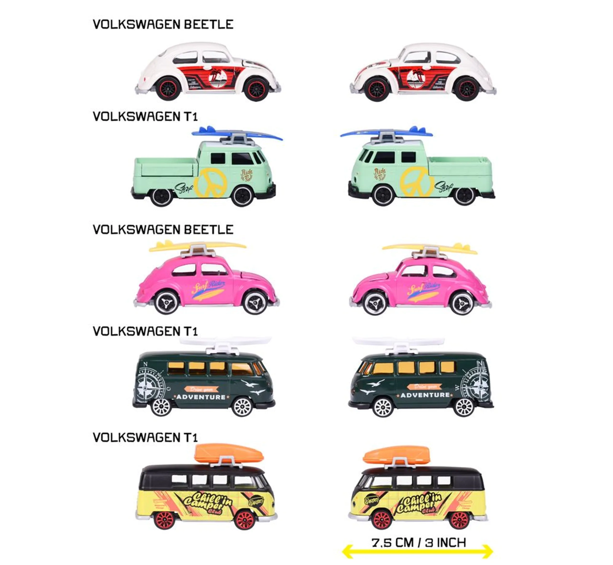 Volkswagen - 1:64 Diecast Giftpack