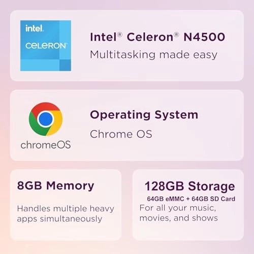 IdeaPad 3 3i Chromebook - 15.6'' Celeron N4500 8GB LPDDR4X 128GB (64GB eMMC + 64GB SD)