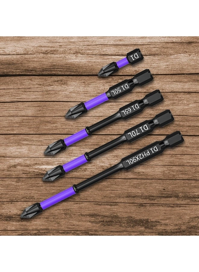 Cross Screwdriver Bits - D1 Magnetic 5 pcs