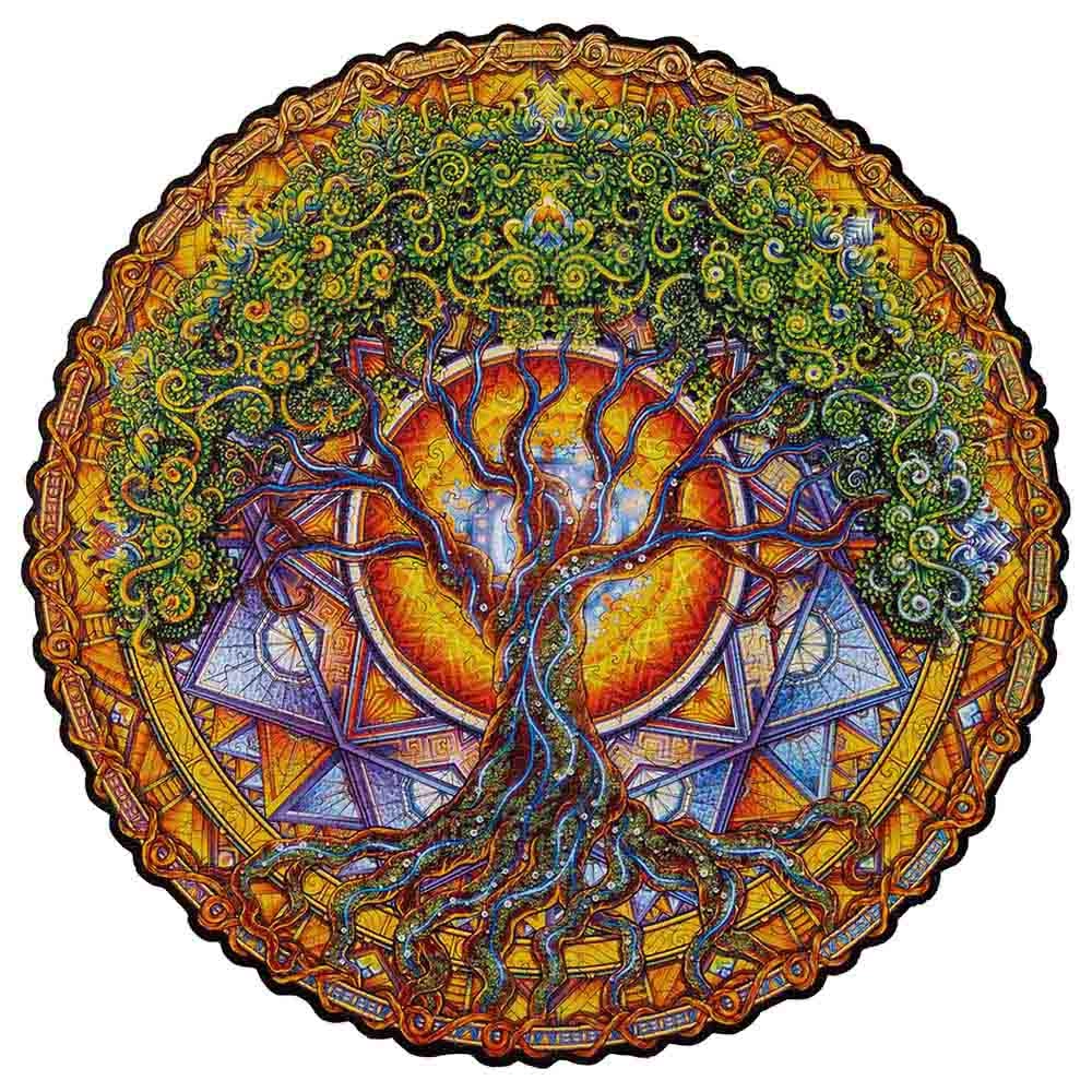 Mandala Tree Of Life Wooden Puzzle (4107390-Tree_Of_Life_KS) - 350 pcs
