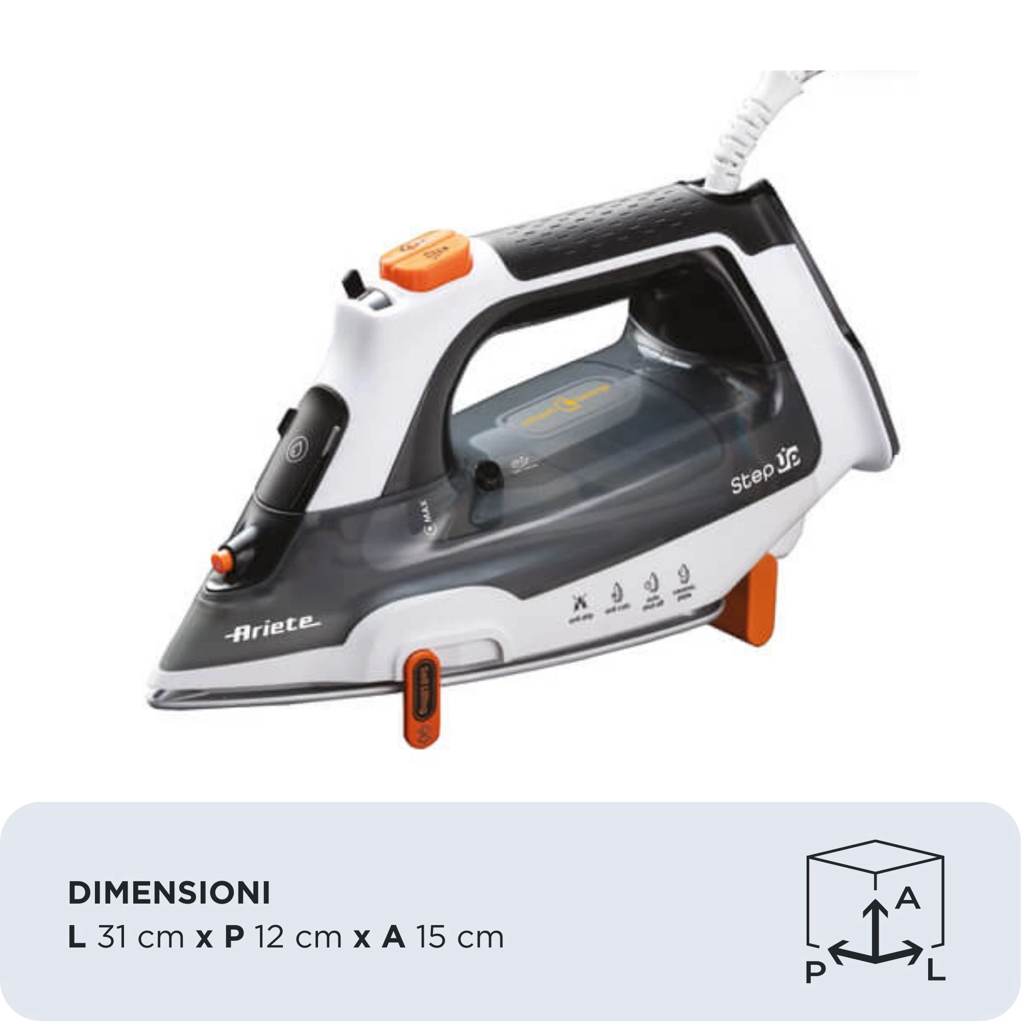 Steam Iron - 2400W Ceramic Plate
