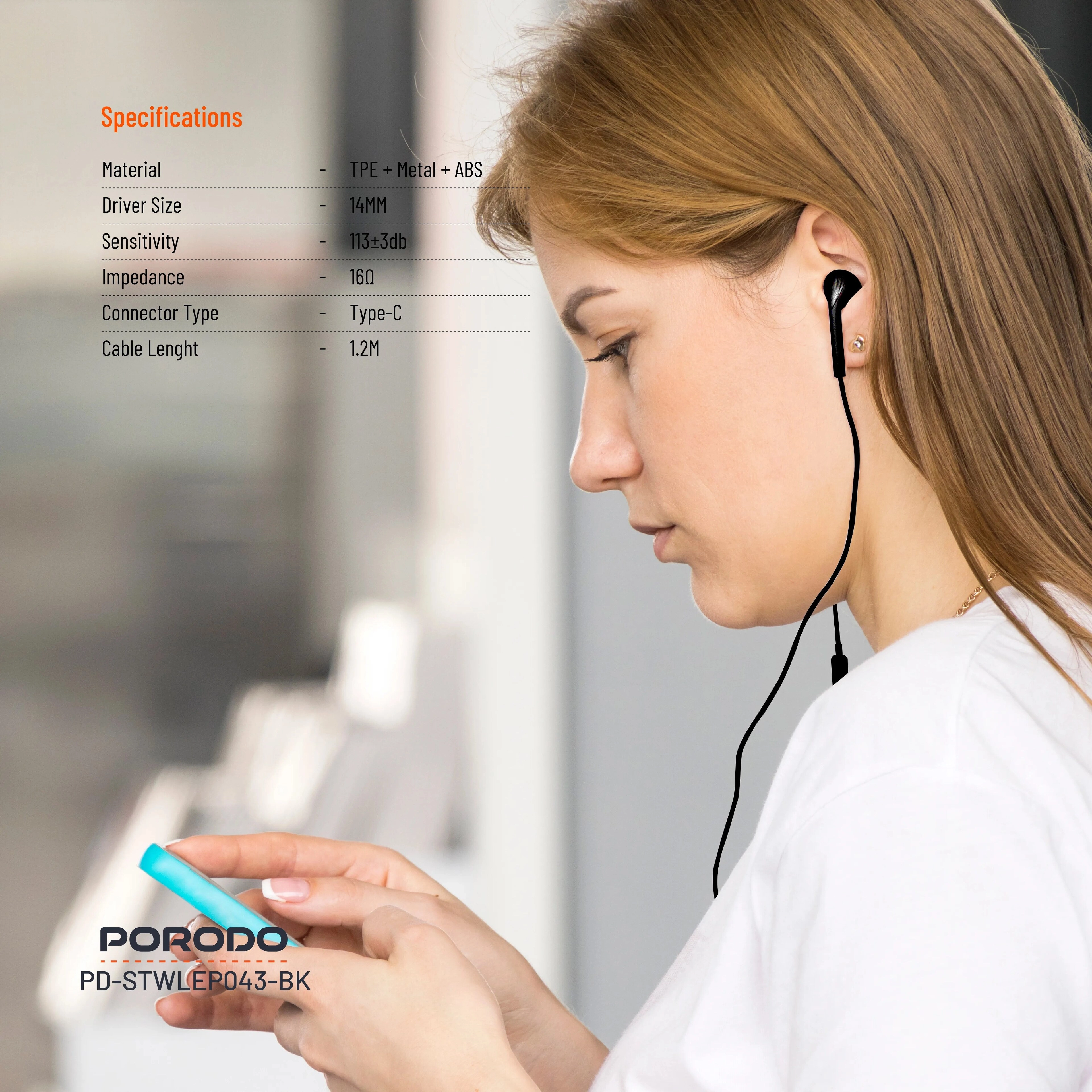 PD3BWEC3 Wired Earphone
