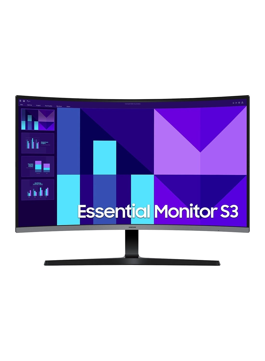 Essential S3 Curved FHD Monitor - 100Hz + Portable SSD - 2TB USB-C