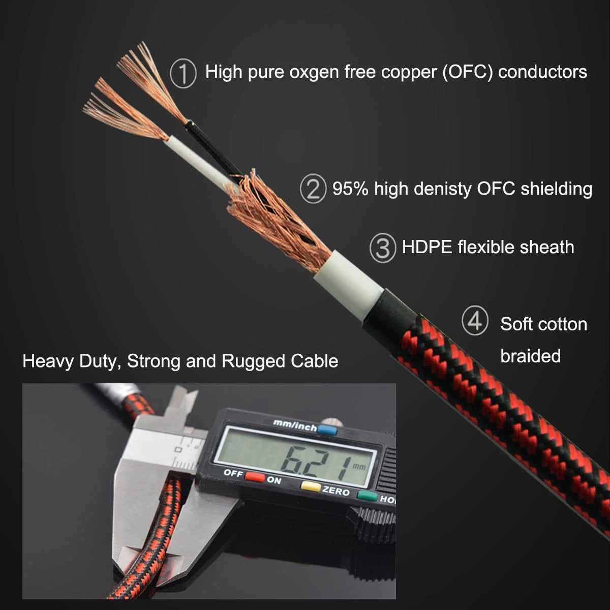 3.5mm Aux Cord - 2.5ft/0.75m