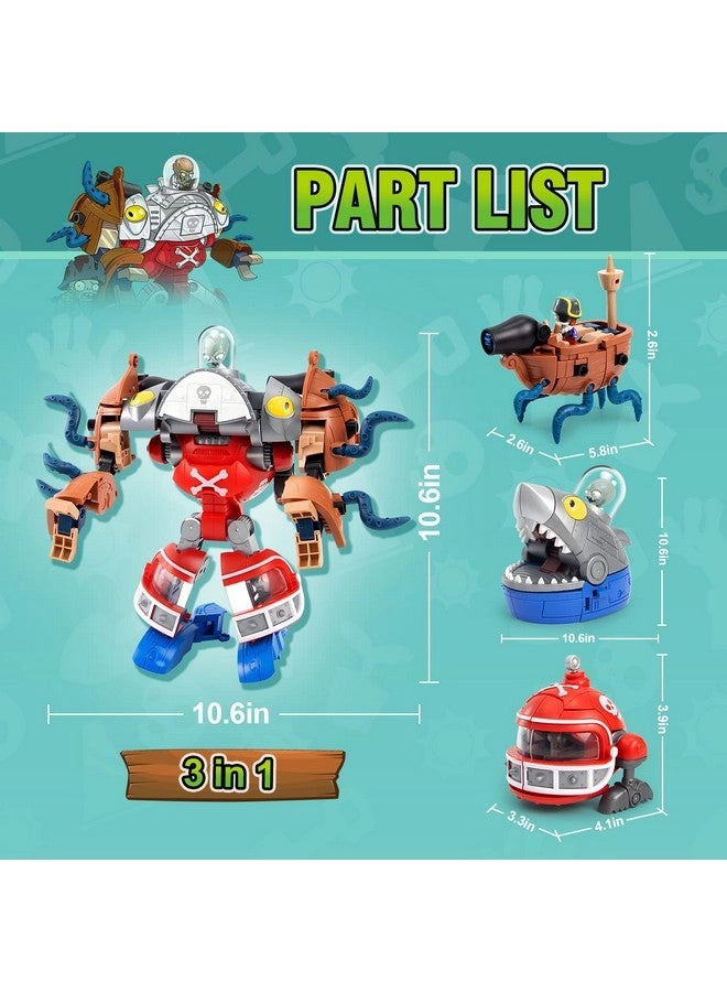Plants & Zombies - Deformation Zombie Boss Robot 3 pcs