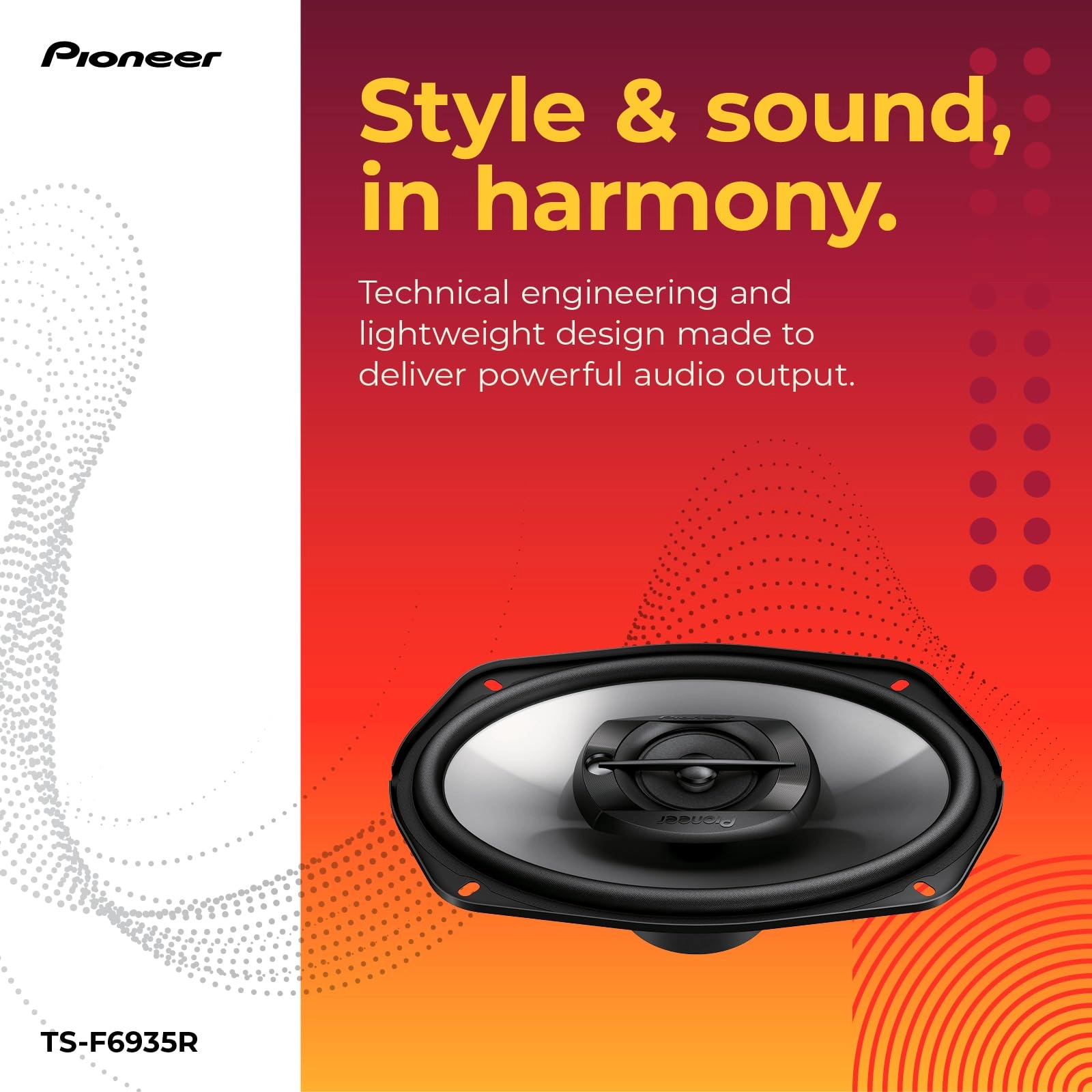TS-F6935R - 6 x 9 3Way Coaxial