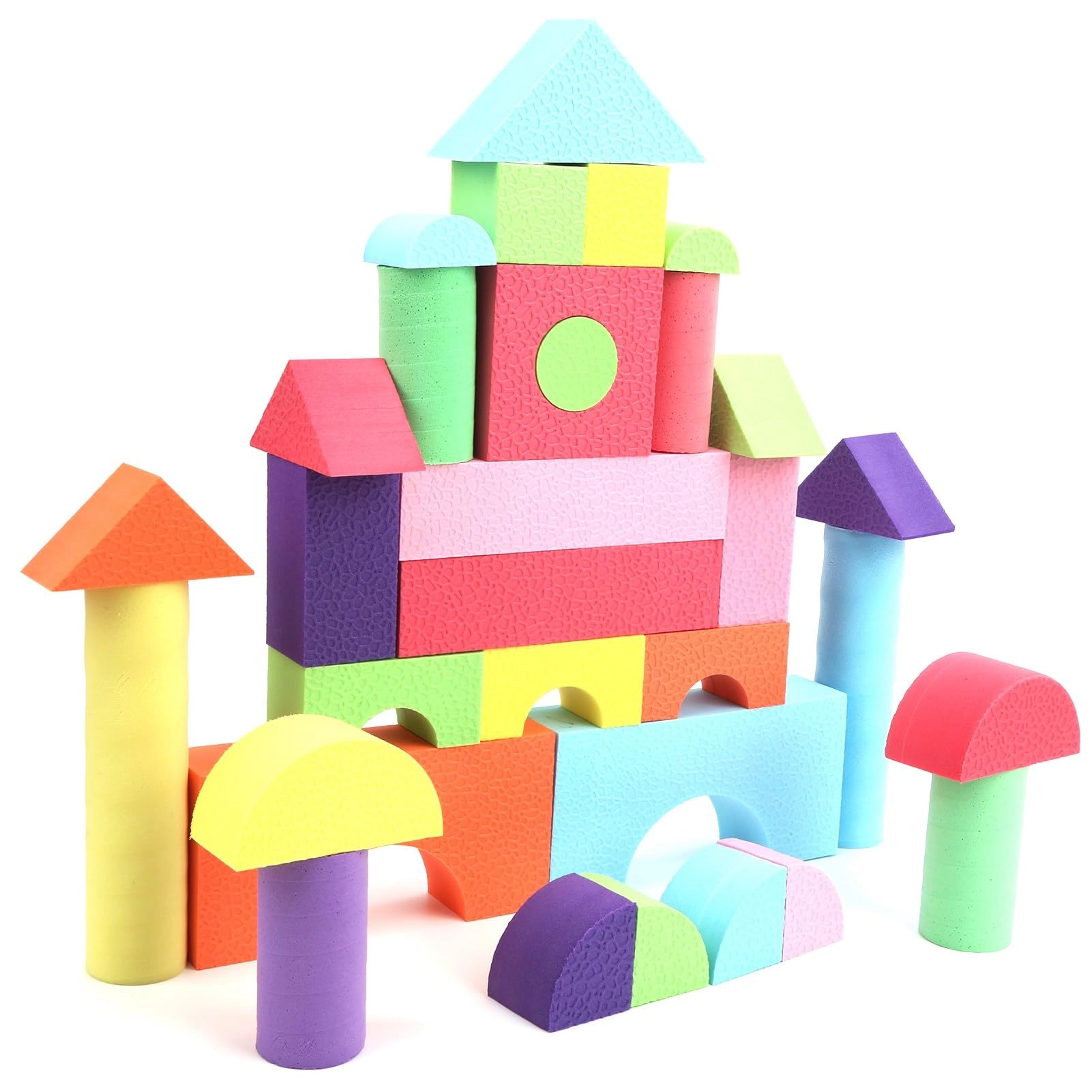 POENVFPO EVA Foam Building Blocks - 52 pcs
