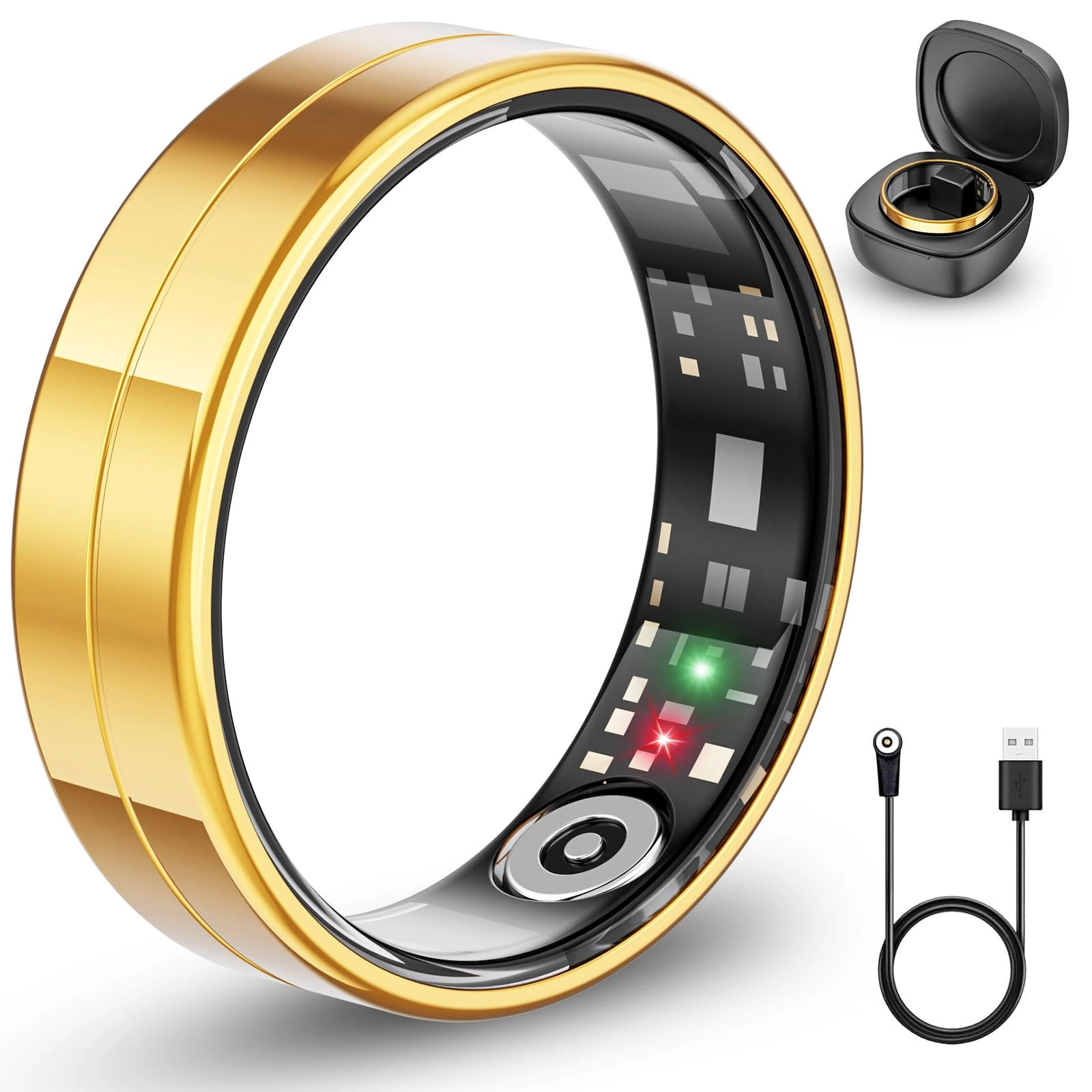 R11 - Ultra Thin Smart Ring 24/7 Heart Rate