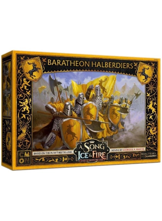 CMON A Song of Ice and Fire Tabletop Miniatures Game: Baratheon Halberdiers Unit Box