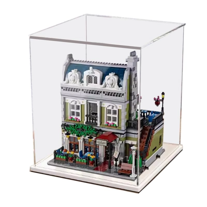 HCAEIOFJ Lego Creator Expert 10243 Display Case - 11.02x11.02x13.38in. White Bottom