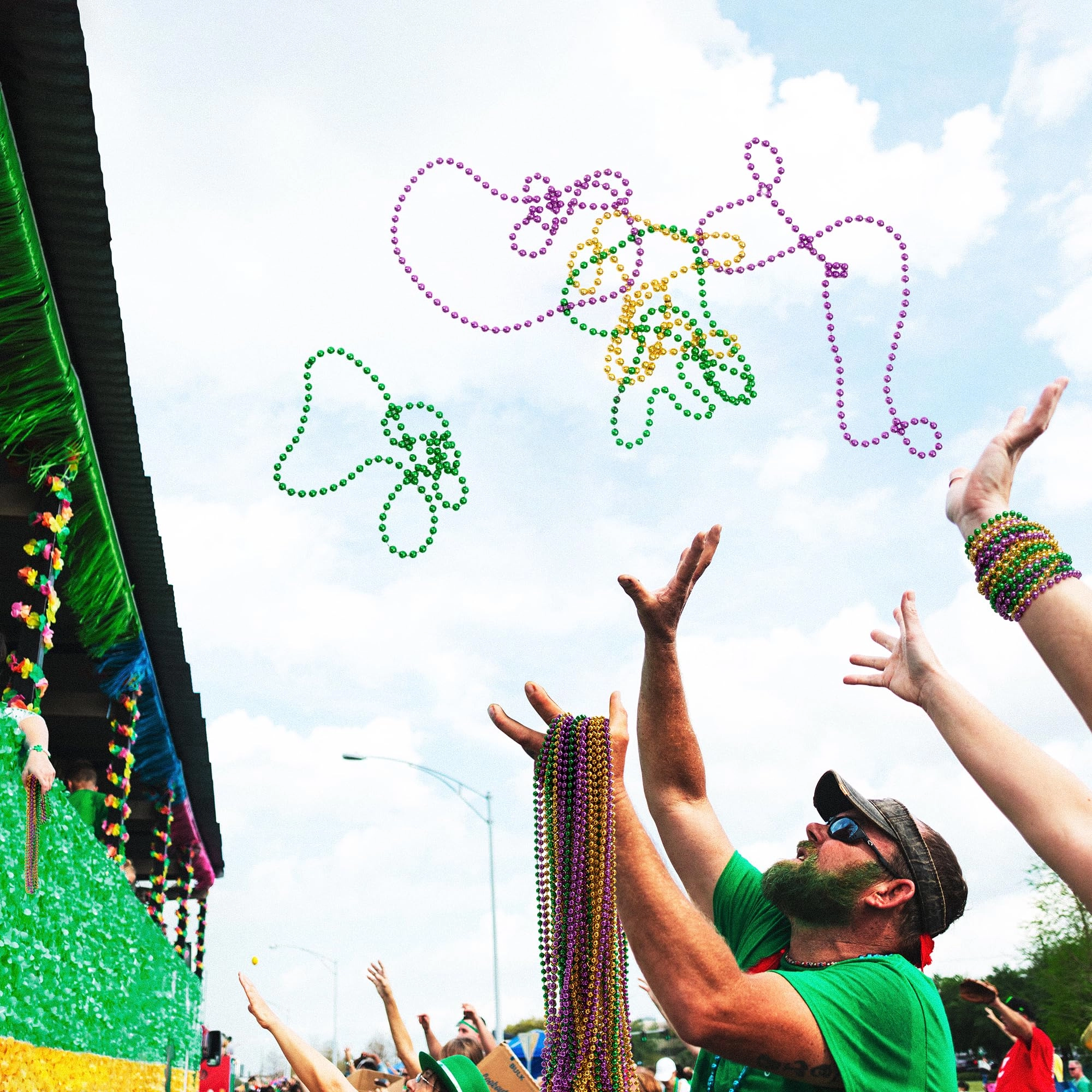 Mardi Gras Beads - 100PCS