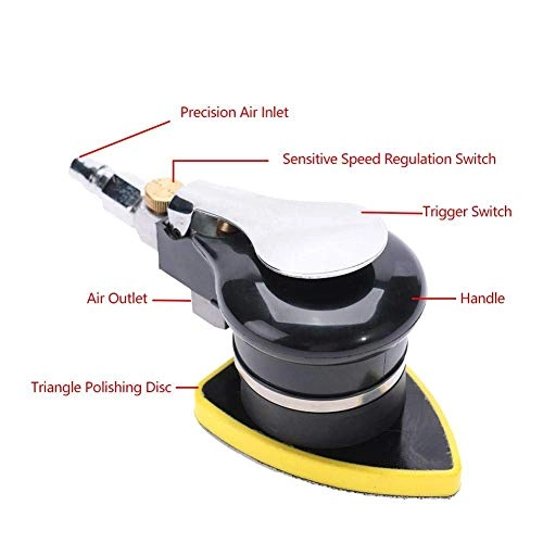 Concentric Sandpaper Machine - 3-inch Pneumatic Hand-held