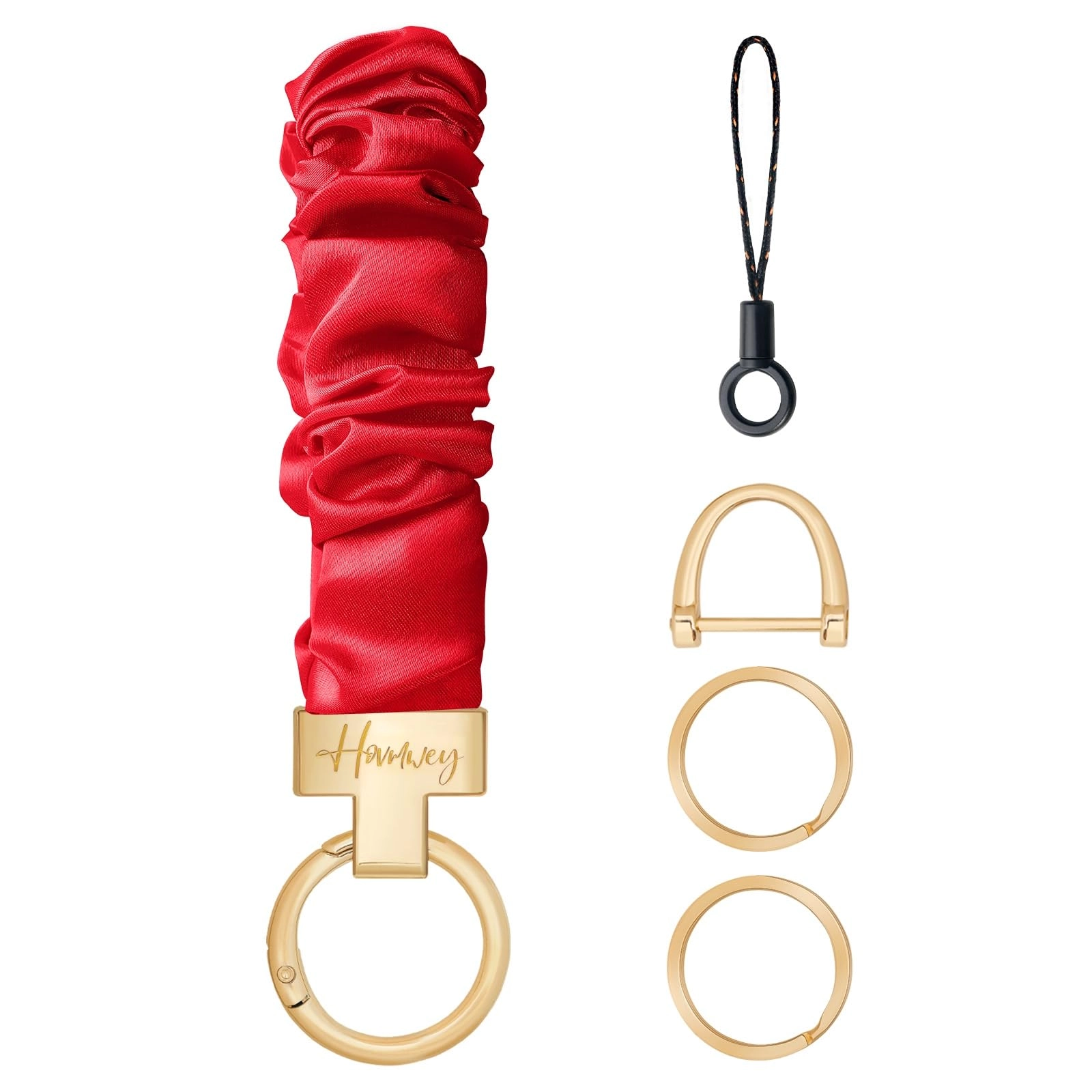hovmwey Stretchy Scrunchie Keychain Wristlet - Fun
