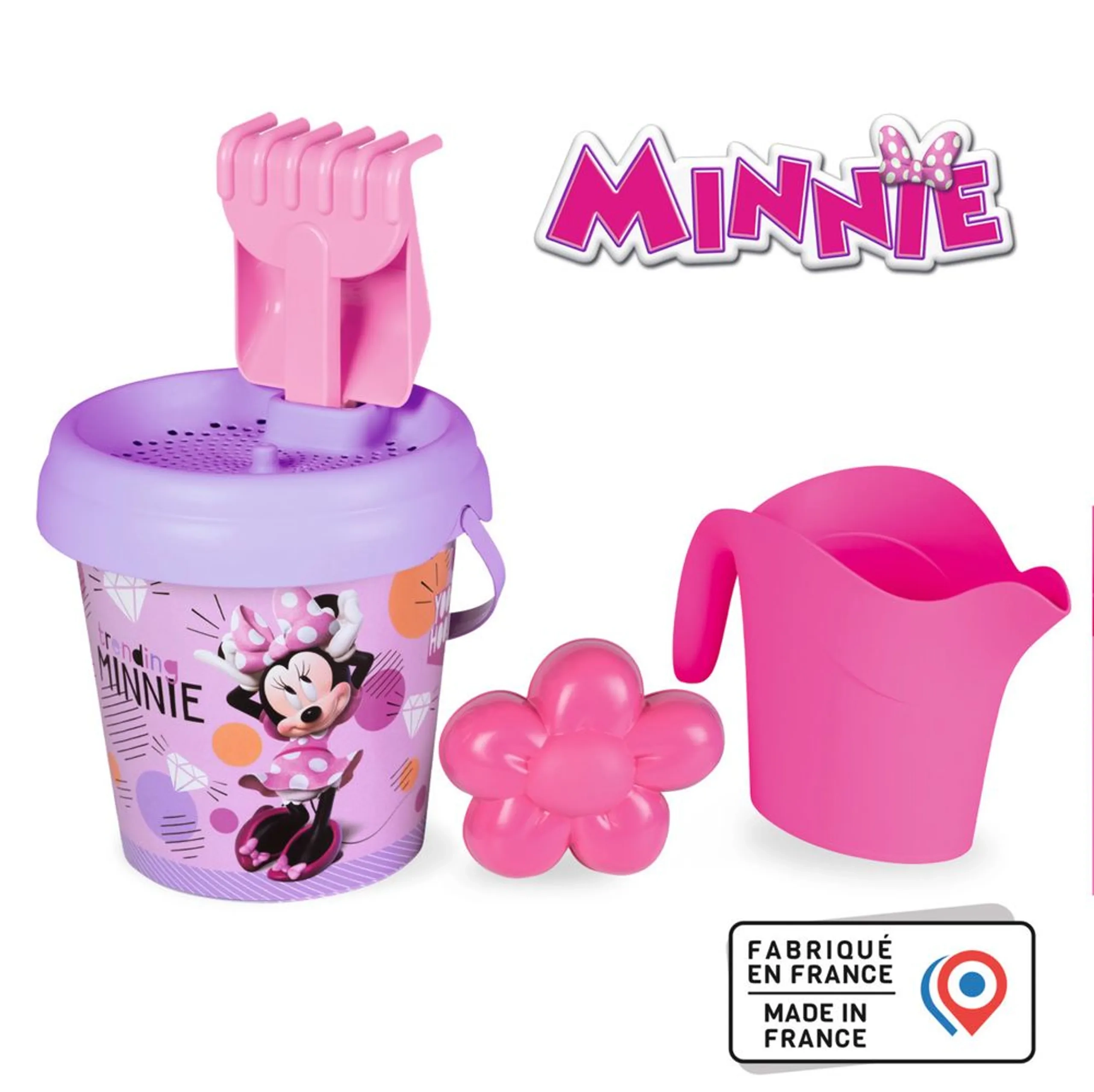 Minnie Sand Bucket Set - Watering Can Pink