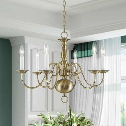 Williamsburg - 6 Light Antique Brass