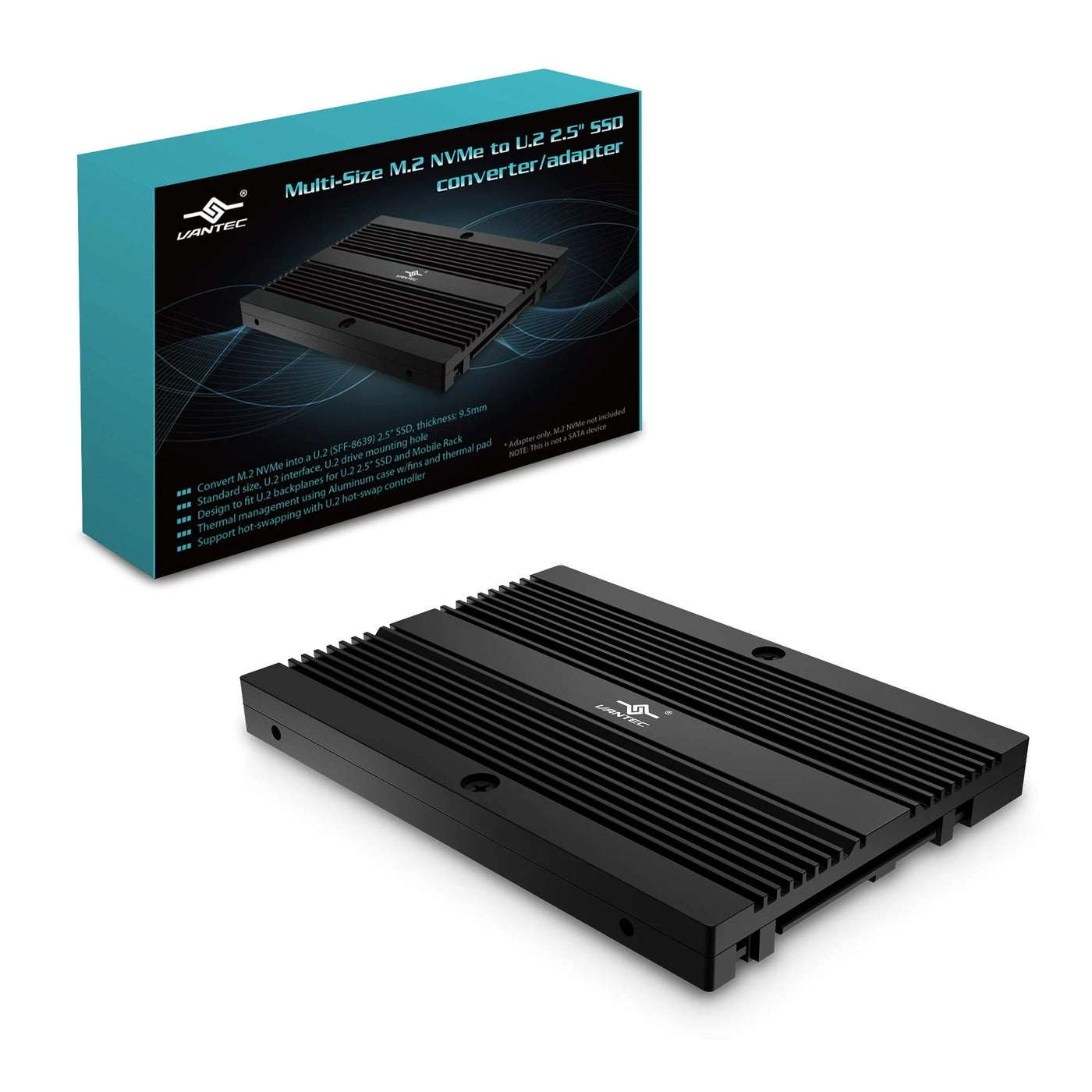 M.2 NVMe to U.2 (SFF-8639) SSD Adapter - 2.5-inch