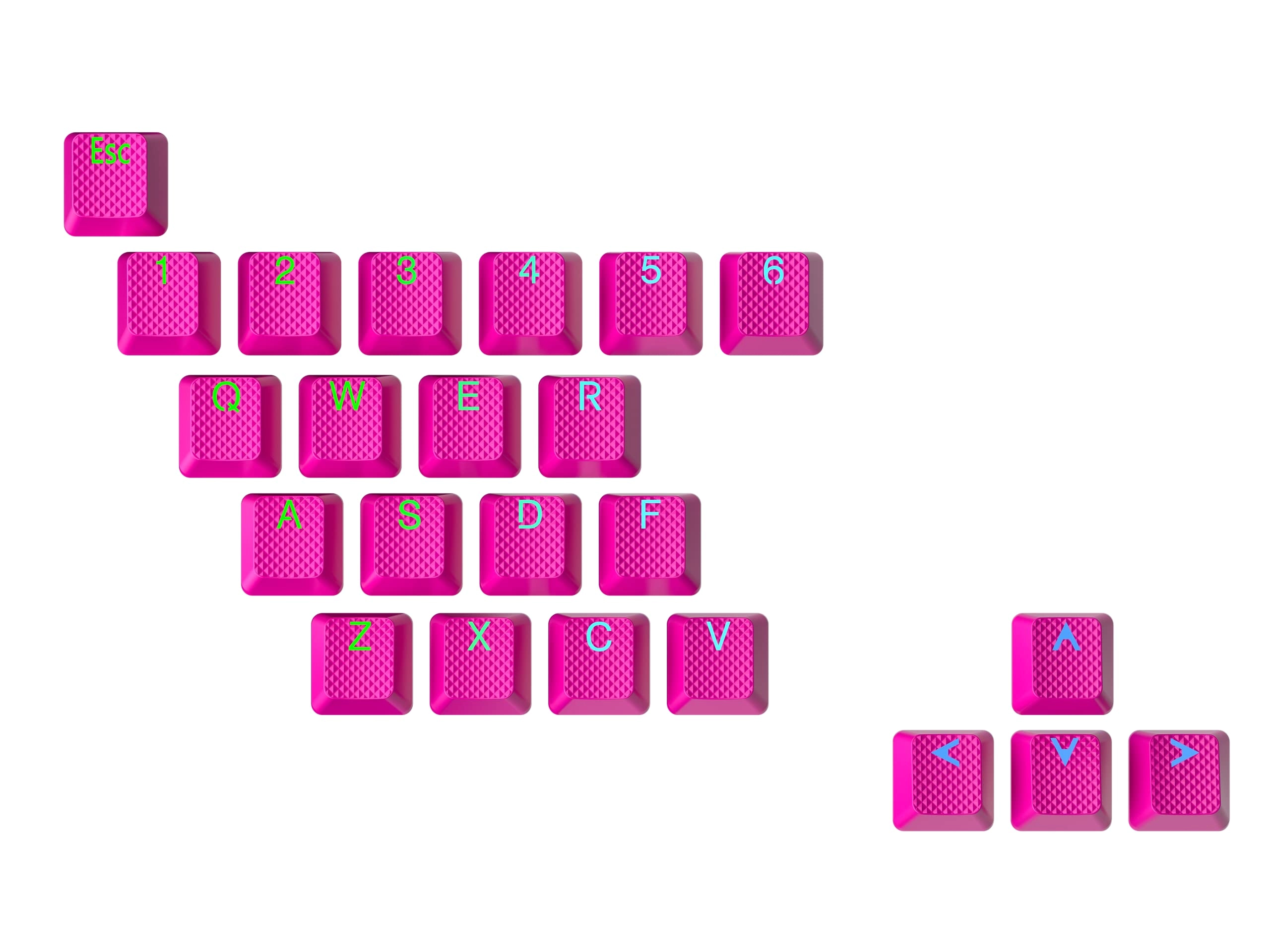 Rubber Keycap Set - OEM Profile Pistachio 23 Keys
