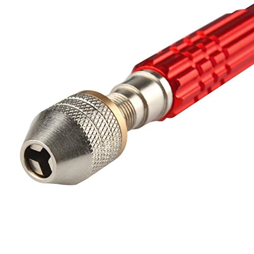 Precision Pin Vise Hand Drill - Manual 3-Jaw Chuck 0.5mm-3mm