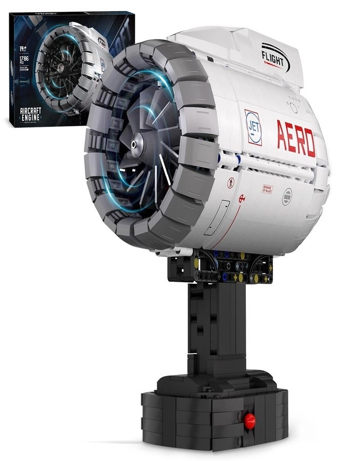 HIGH GODO Aircraft Engine Building Kit - Turbofan Motor 1786 pcs