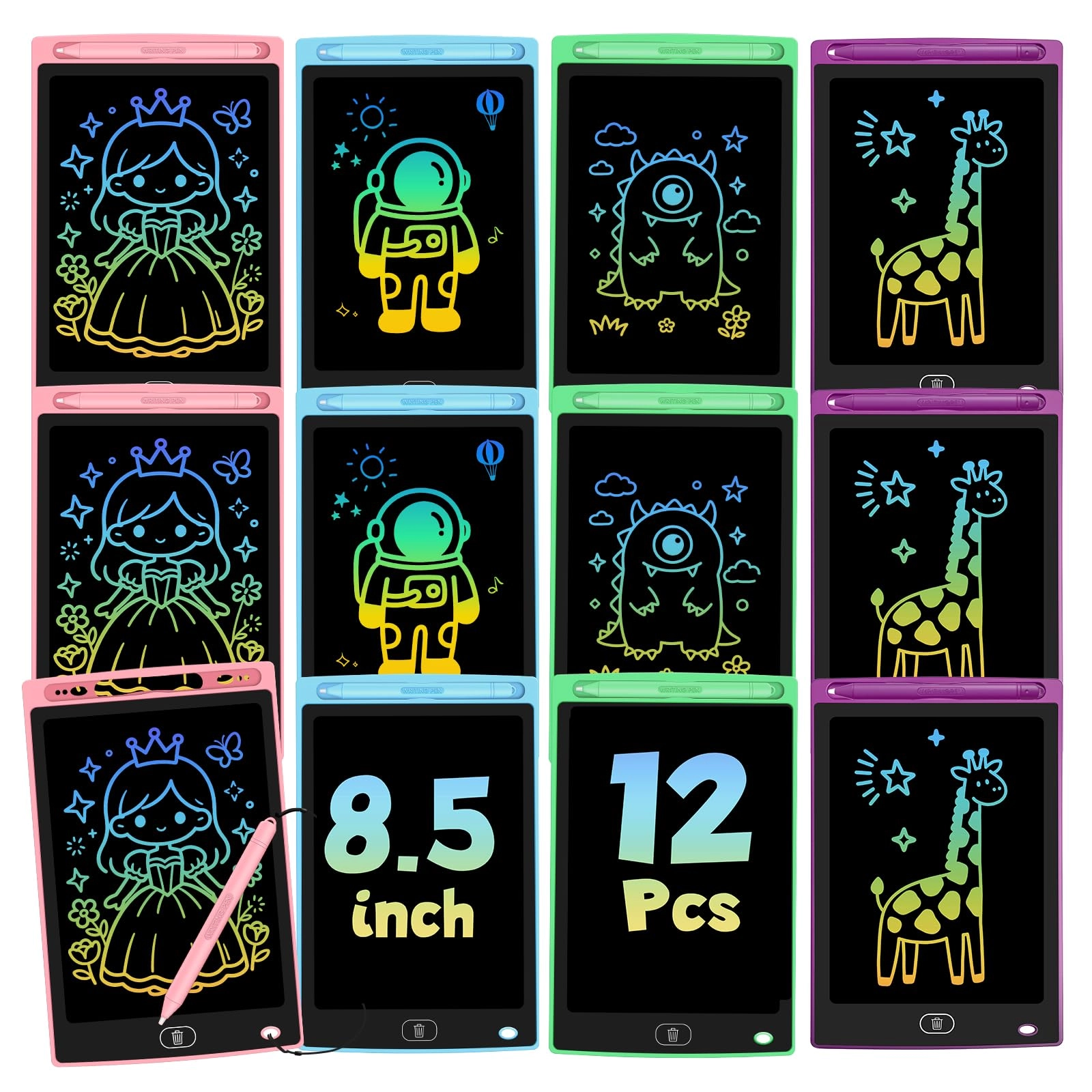 Glochin LCD Writing Tablet - 12 Pack