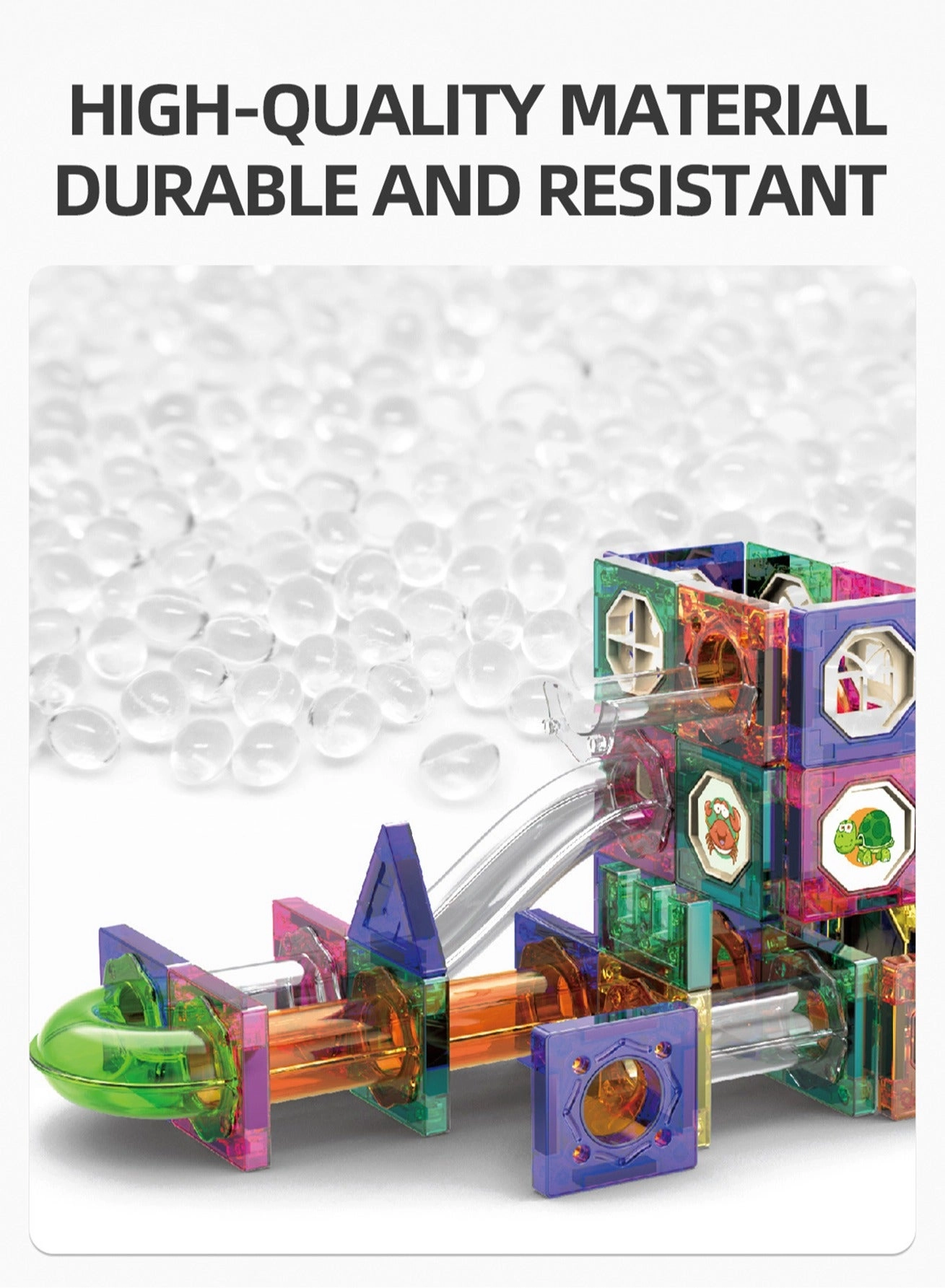 Slide Ball Magnetic Blocks - 160 pcs