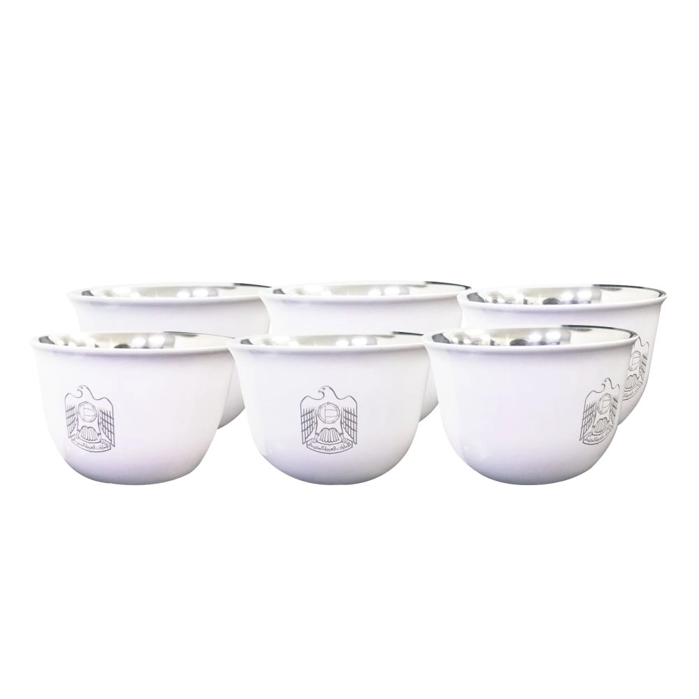 ROVATTI Pola Arabica Stainless Steel Cup - 2 pcs - double layer heat insulated - 80 ml