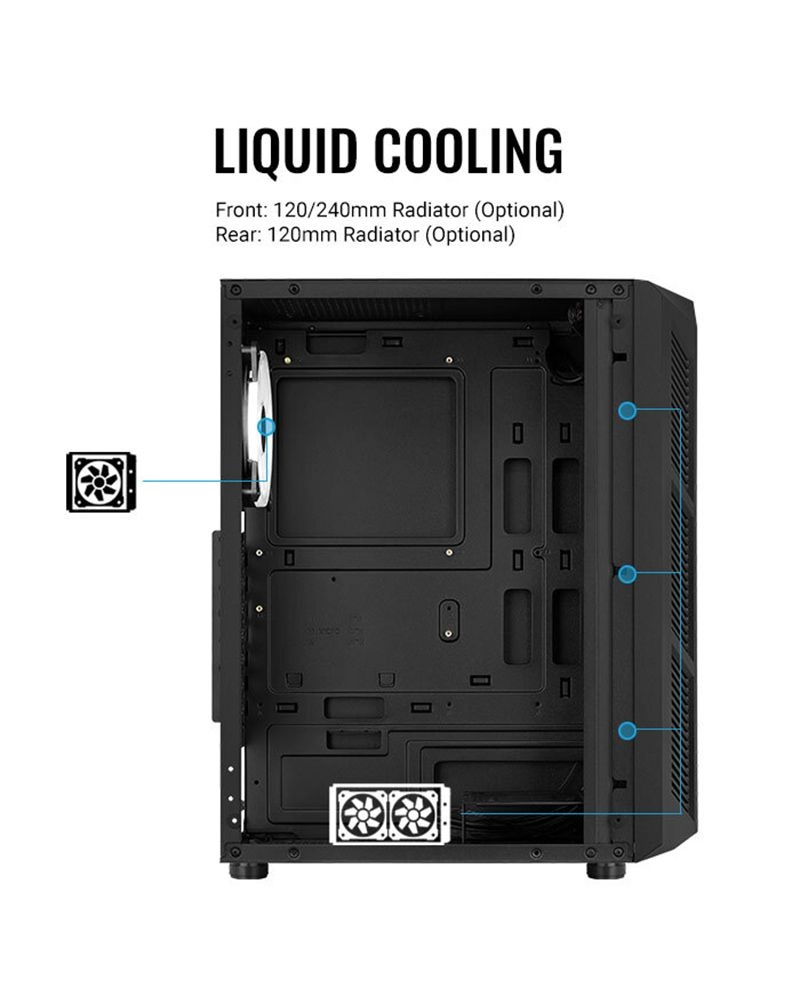 B508A Flow - Tempered Glass Mid-Tower