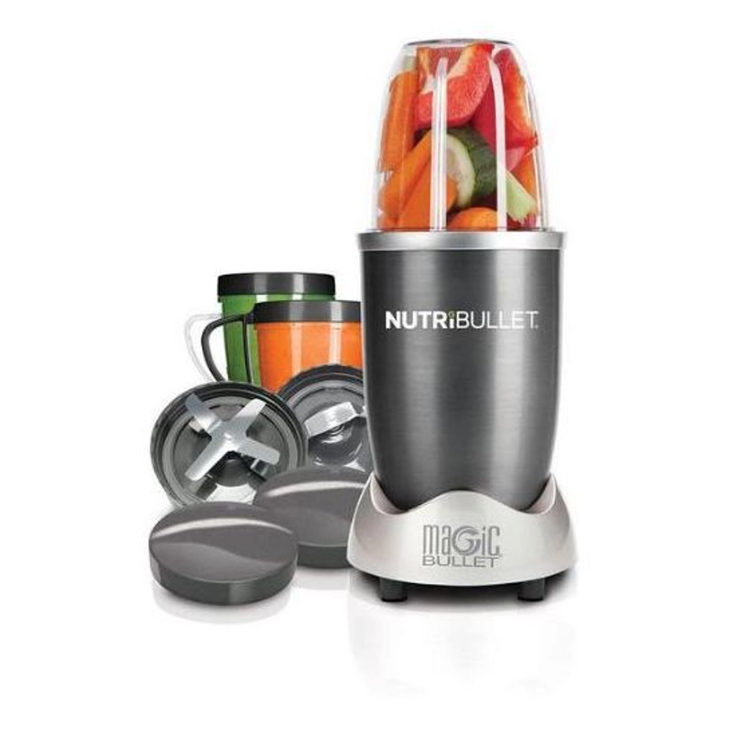 Magic Bullet Nutri Bullet Blender - Grey Stainless Steel blades