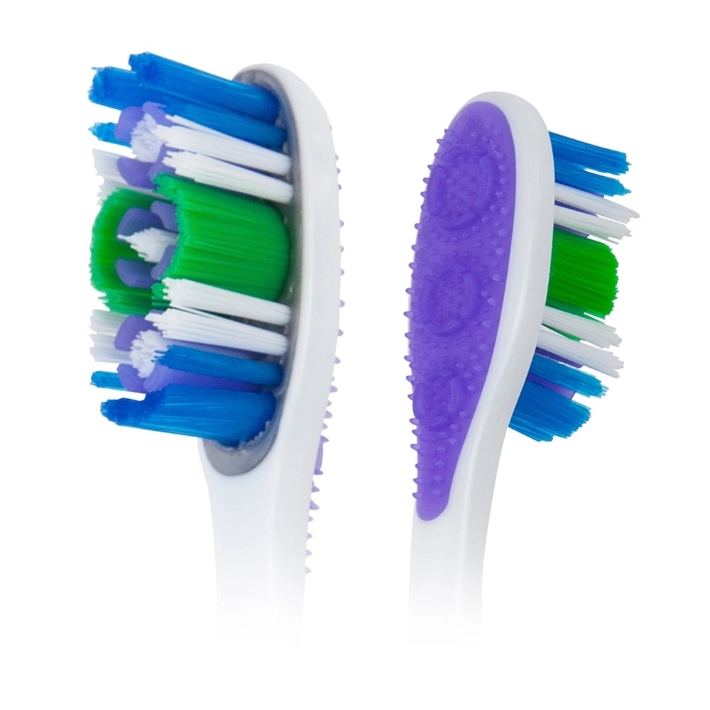 360 Whole Mouth Clean Toothbrush - Medium 3-Piece Pack Multicolor