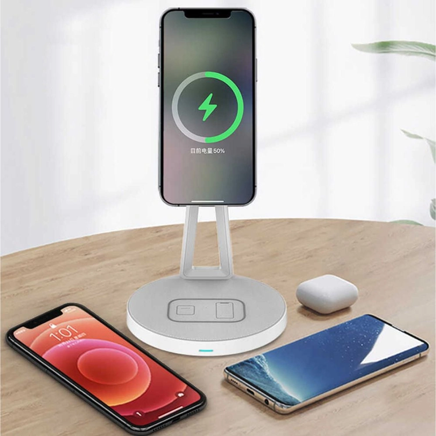 2 in 1 Wireless Charging Station - Android, Apple and AirPods