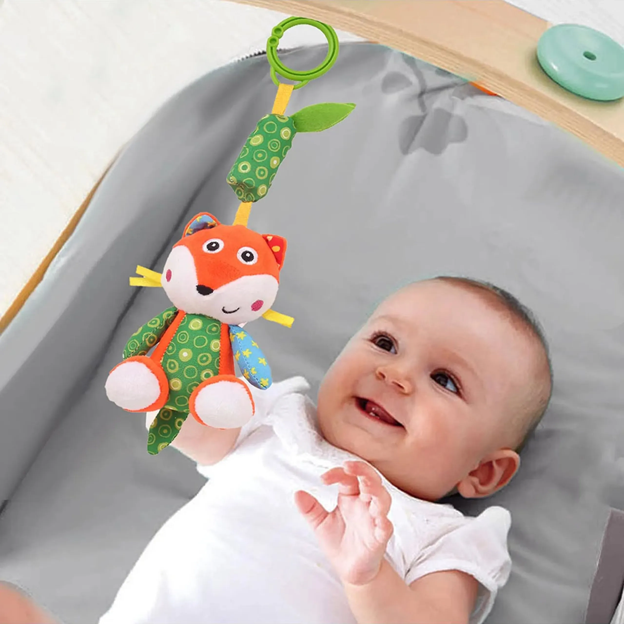 Baby Stroller Plush Hanging Mobile Rattle Toy - Suitable for 3 months and above