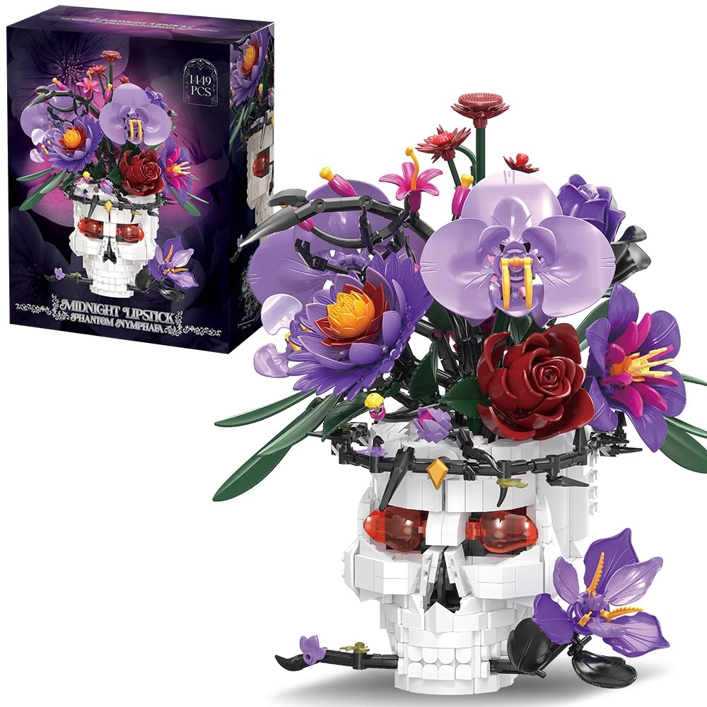 shenzhenshiyijiahongkejiyouxiangongsi Baustein Blumen Kit - 1449 pcs