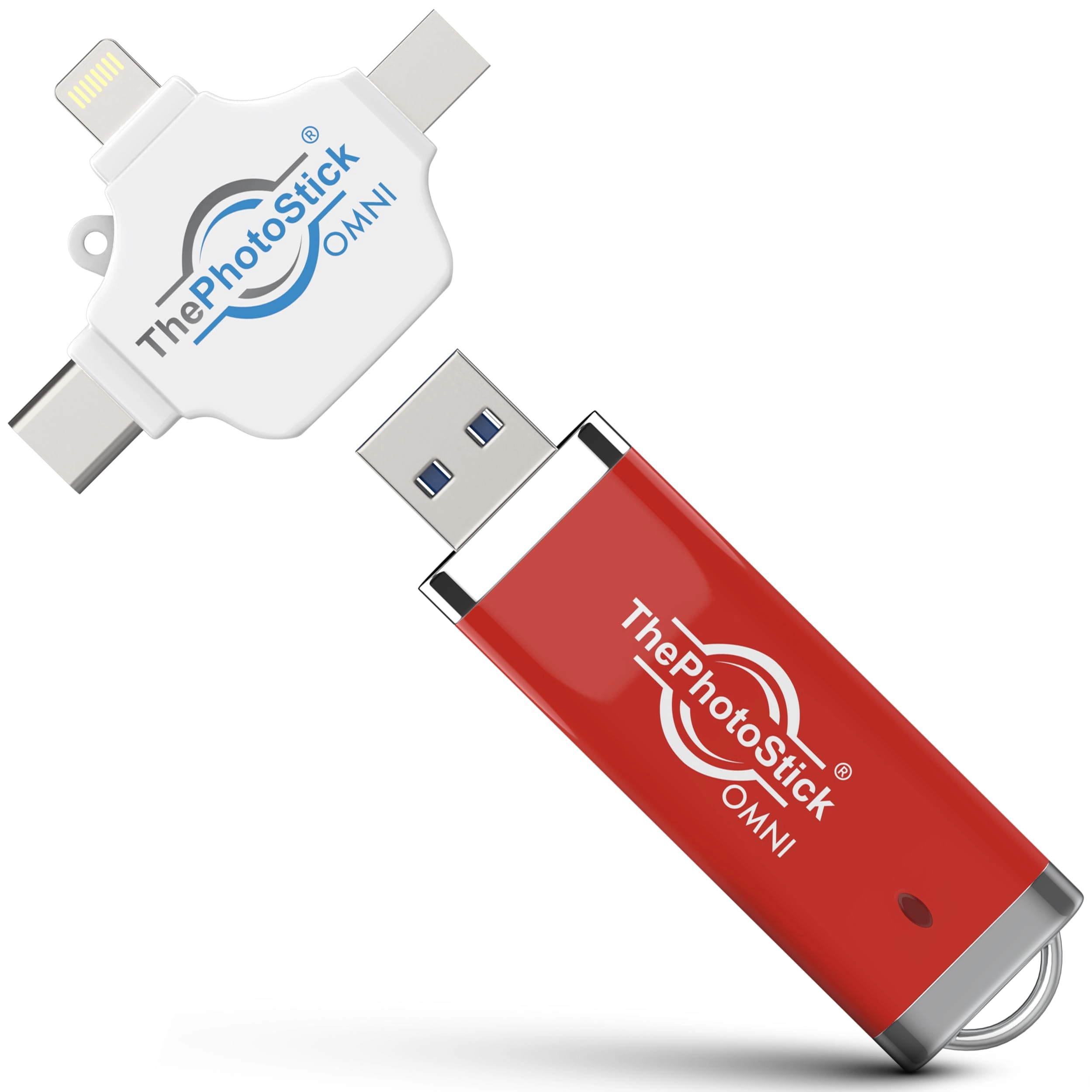 ThePhotoStick Omni - 512GB USB 2.0/3.0 + Protective Case - Water Resistant